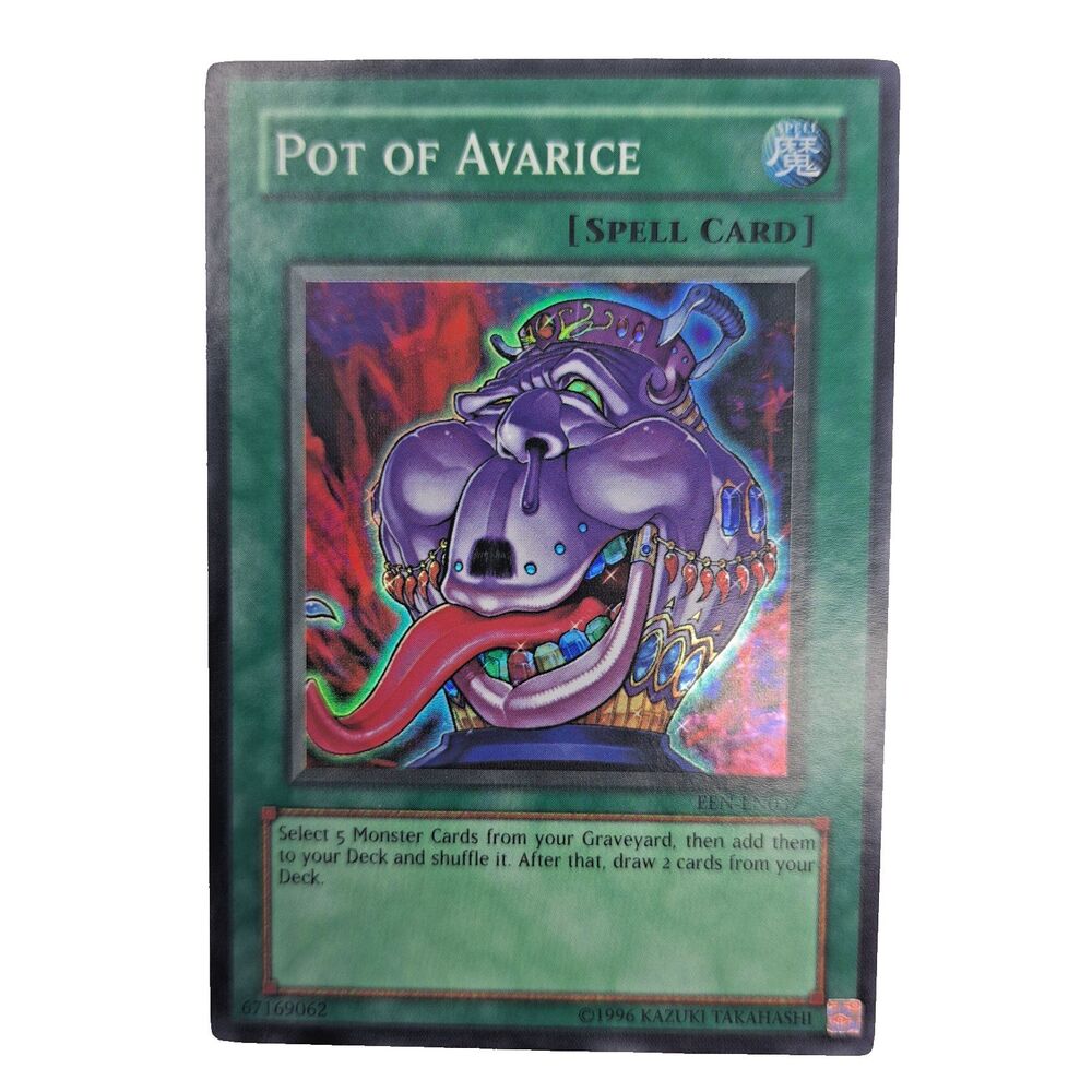 Konami Yu-Gi-Oh Pot of Avarice EEN-EN037 Ultimate Rare Foil Unplayed